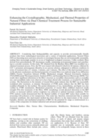 Enhancing the crystallographic, mechanical, and thermal properties of natural fibres via dual chemical treatment process for sustainable industrial applications