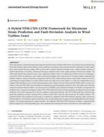 A hybrid FEM‐CNN‐LSTM framework for maximum strain prediction and fault‐deviation analysis in wind turbine gears