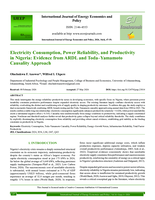Electricity consumption, power reliability, and productivity in Nigeria : evidence from ARDL and Toda–Yamamoto causality approach