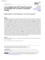 A non-fungible token (NFT)-Based framework for antenatal care in resource-constrained settings