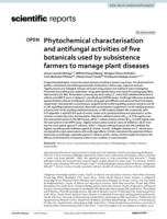 Phytochemical characterisation and antifungal activities of five botanicals used by subsistence farmers to manage plant diseases