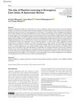 The Use of machine learning in emergency care units : a systematic review