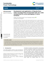 Development and application of Opuntia ficus-indica mucilage films incorporated with zinc oxide nanoparticles for active packaging of cherry tomatoes