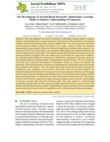 The development of scratch-based interactive mathematics learning media to enhance understanding of exponents