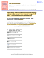 Associations of executive functions with physical activity and sedentary time in children aged 5-7 years: a multi-methodological pilot study
