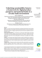 Unlocking sustainability futures : a framework for digital product passports and material banks in a circular built environment