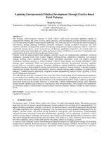 Exploring entrepreneurial mindset development through practice-based retail pedagogy