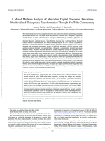 A mixed methods analysis of masculine digital discourse : precarious manhood and therapeutic transformation through YouTube commentary