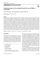 Evaluating energy costs for sustainable mining : The case of CEMAC in Central Africa