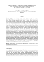 Grade 11 physical sciences teachers' experiences of using PhET simulations-enhanced inquiry-based teaching of chemical change