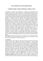 The associated costs of wearable sensors 