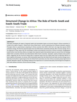 Structural change in Africa : the role of North-South and South-South trade