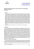 Assessing farmers’ knowledge on climate change and their adaptation strategies in Zimbabwe