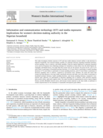 Information and communication technology (ICT) and media exposures : implications for women's decision-making authority in the Nigerian household