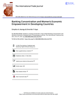 Banking concentration and women's economic empowerment in developing countries