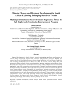 Climate change and regional development in South Africa : exploring emerging research trends