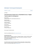 The DX4D illusion : results from a stakeholder survey on digital transformation for development