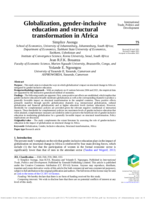 Globalization, gender-inclusive education and structural transformation in Africa