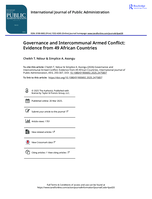Governance and intercommunal armed conflict : evidence from 49 African countries
