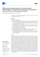 Optimizing photobiomodulation for smooth muscle differentiation of adipose-derived stem cells using retinoic acid and TGFβ in a two-dimensional model