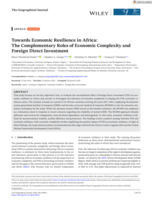 Towards economic resilience in Africa : the complementary roles of economic complexity and foreign direct investment