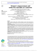 Women's empowerment and under-five mortality in Cameroon