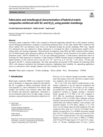Fabrication and metallurgical characterization of hybrid al matrix composites reinforced with SiC and Al2O3 using powder metallurgy