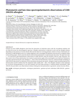 Photometric and late-time spectropolarimetric observations of GRB 250129A afterglow