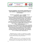 Trade barriers and export performance : the moderating role of human capital investment