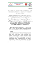 Data privacy, regulatory compliance, and rehabilitant trust in electronic health record systems