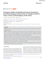 Pathogenic molds and multidrug-resistant respiratory bacterial pathogens isolated from air samples collected from a clinic in Johannesburg, South Africa