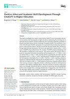 Positive affect and academic skill development through ChatGPT in higher education
