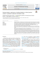 Nursing students’ experiences of seeking feedback in clinical practice context : a qualitative explorative descriptive study