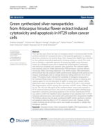 Green synthesized silver nanoparticles from Artocarpus hirsutus flower extract induced cytotoxicity and apoptosis in HT29 colon cancer cells