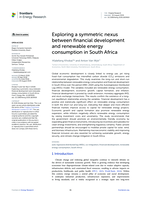 Exploring a symmetric nexus between financial development and renewable energy consumption in South Africa