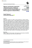 Agency and shock-responsive social protection : informal traders and the social relief of distress grant in South Africa