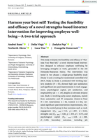 Harness your best self! Testing the feasibility and efficacy of a novel strengths‐based internet intervention for improving employee well‐being—A two‐trial approach