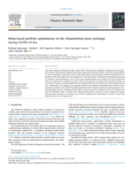 Behavioural portfolio optimisation on the Johannesburg stock exchange during COVID-19 era