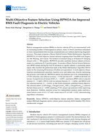 Multi-objective feature selection using HPWOA for improved BMS fault diagnosis in electric vehicles