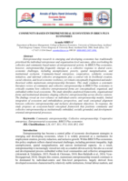 Community-based entrepreneurial ecosystems in BRICS plus economies