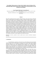Teachers' pedagogical practices when using interactive whiteboards for integrating indigenous knowledge in life sciences in teaching
