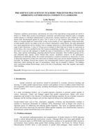 Pre-service life sciences teachers' perceived practices in addressing gender issues common in classrooms