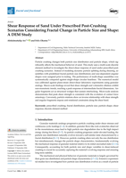 Shear response of sand under prescribed post-crushing scenarios considering fractal change in particle size and shape : a DEM study