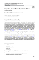 Competition, power and inequality in agro-food value chains in Africa 