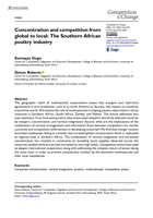 Concentration and competition from global to local : the Southern African poultry industry