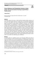 Power imbalances and subordinate inclusion in value chains : the case of contract farming in South Africa's poultry sector