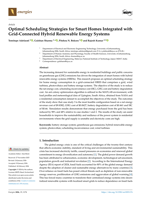 Optimal scheduling strategies for smart homes integrated with grid-connected hybrid renewable energy systems