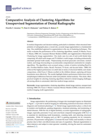 Comparative analysis of clustering algorithms for unsupervised segmentation of dental radiographs