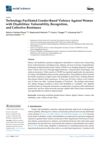 Technology-facilitated gender-based violence against women with disabilities : vulnerability, recognition, and collective resistance