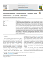 SME resilience in response to business disruptions : a bibliometric review